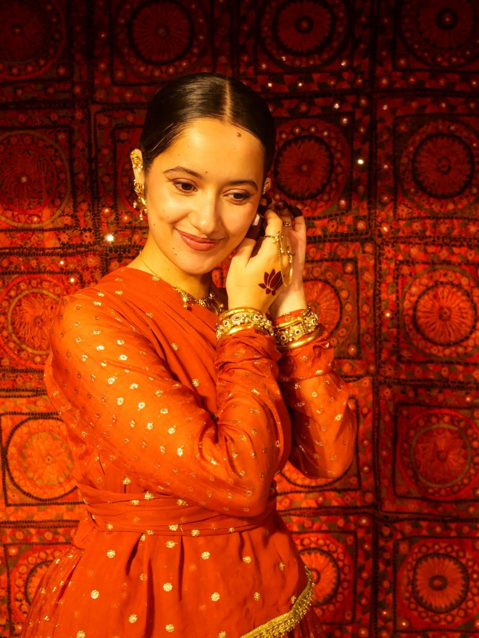 Thumbnail: Cinnamon Anarkali 3-piece