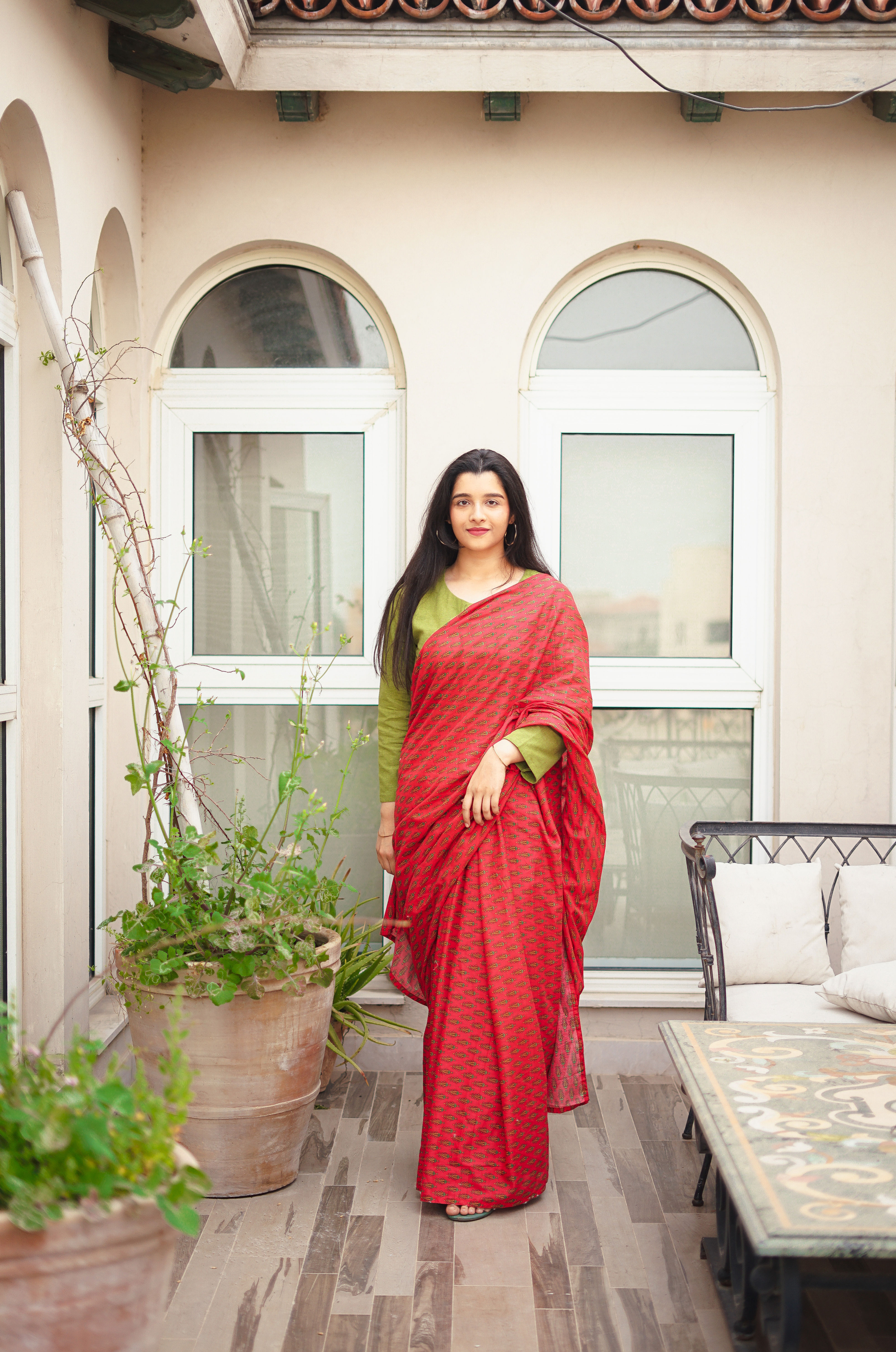 Tarbooz (Saree) 6 yards Cotton Lawn