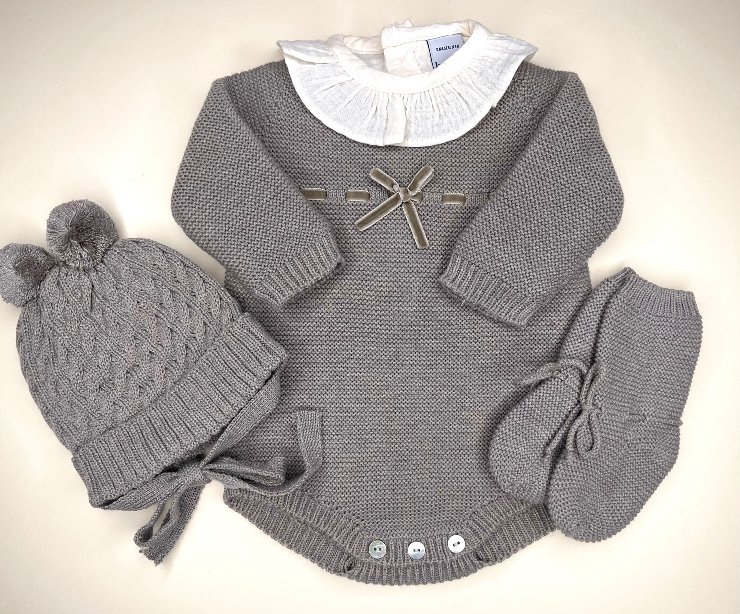 Ranita punto lazo terciopelo 