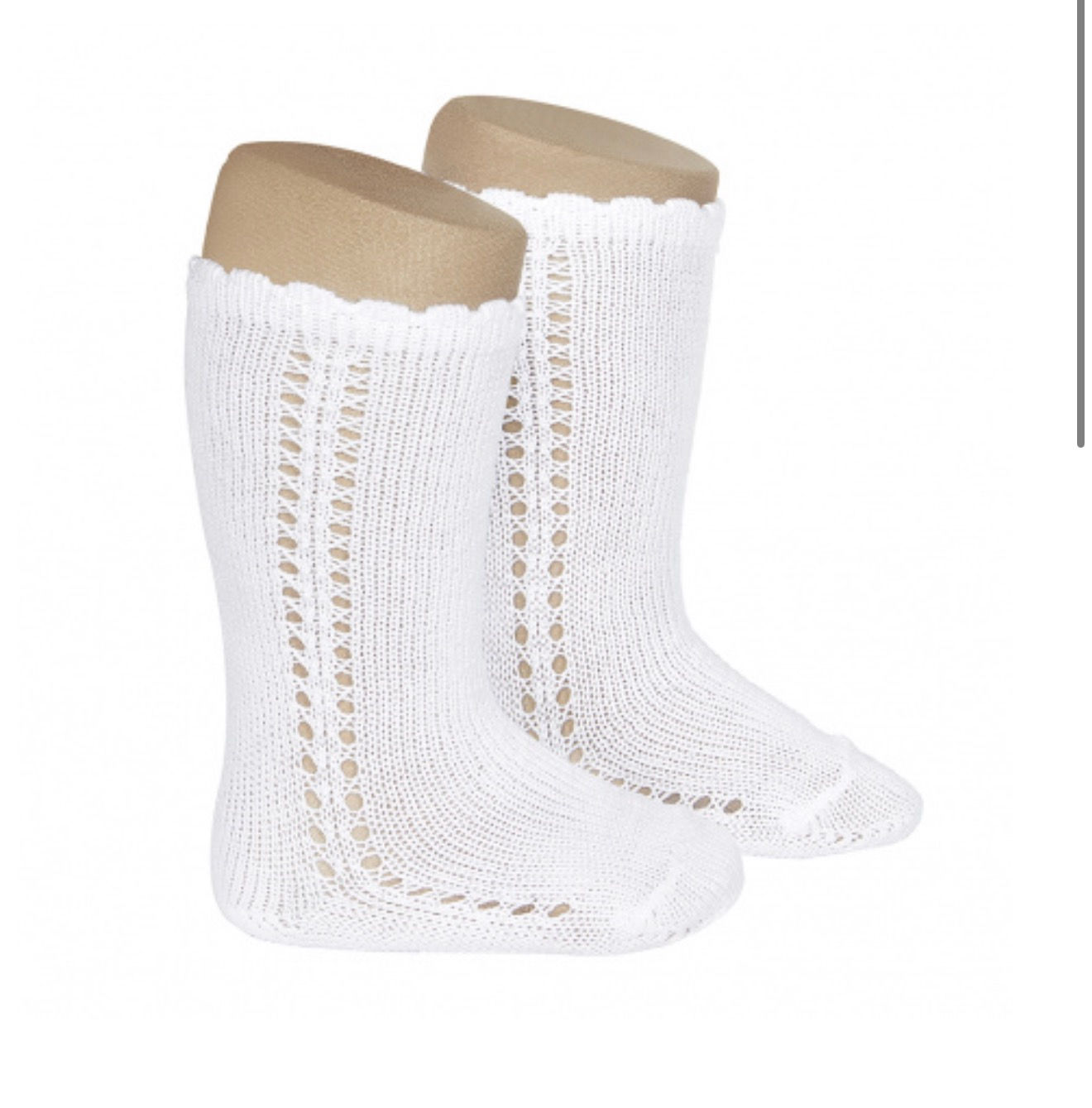 Calcetines altos calado simple 