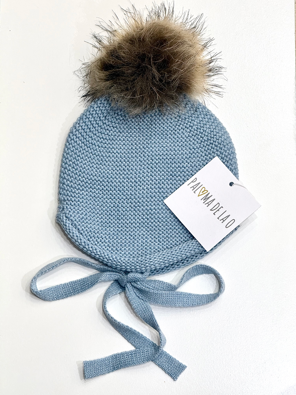 Miniatura: Gorro aviador pompon conejo 
