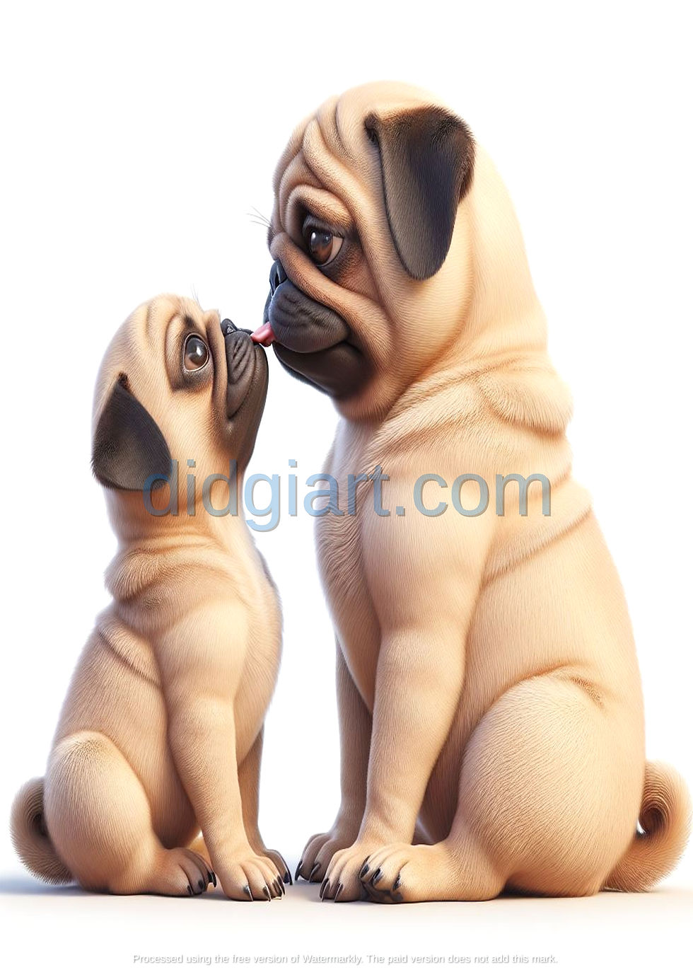 Pug Love art print