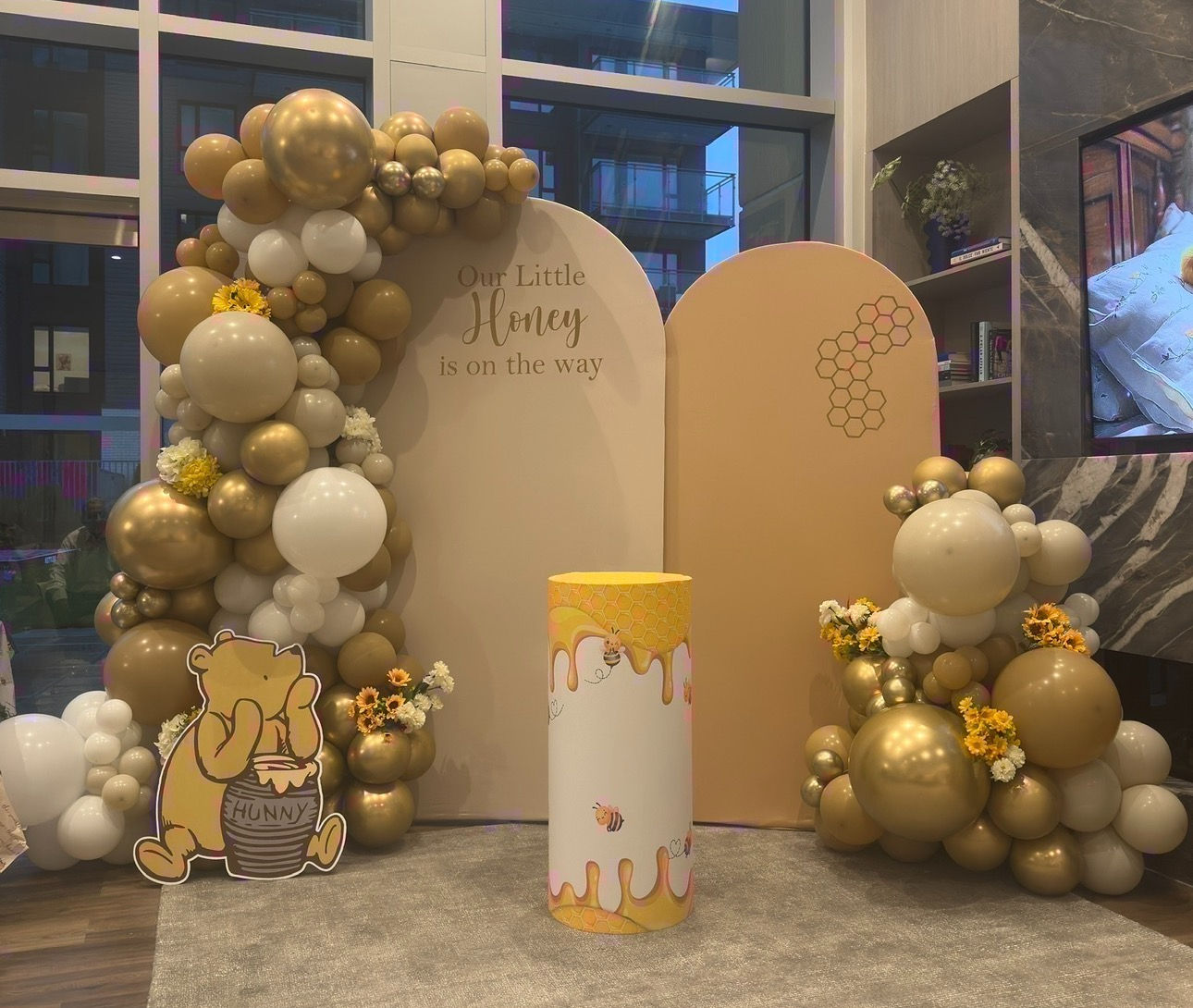 Honey theme backdrop