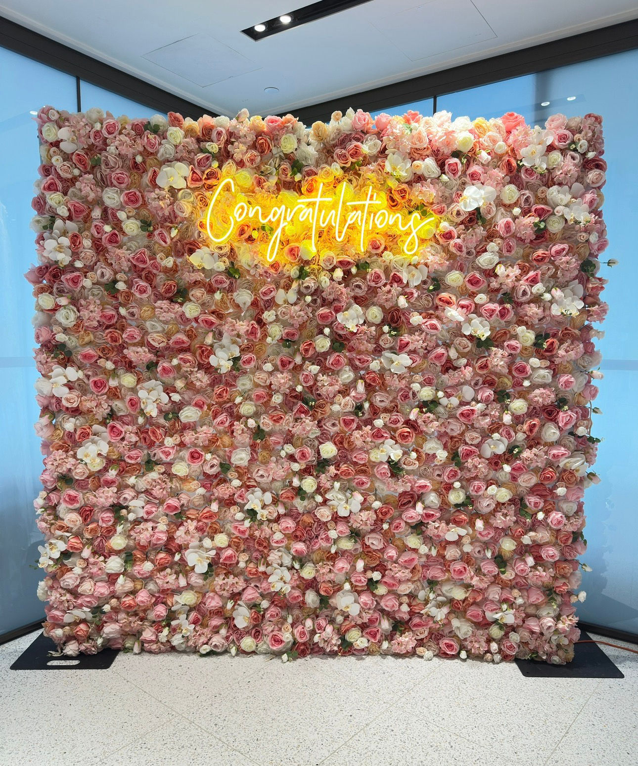 Flower wall backdrop 