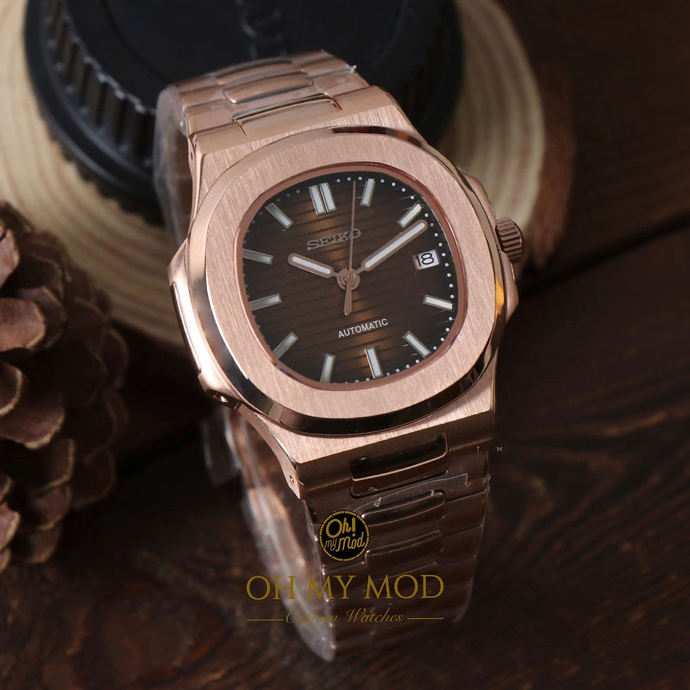 Thumbnail: Seiko Nautilus Rosegold Chocolate Dial