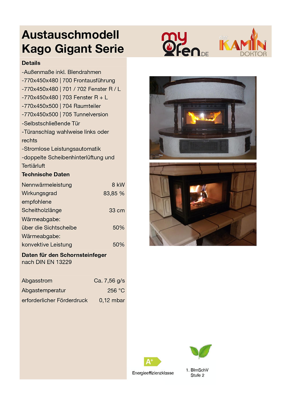 Miniaturbild: AUSTAUSCHKASSETTE FÜR KAGO GIGANT FRONT 700 EEK A+