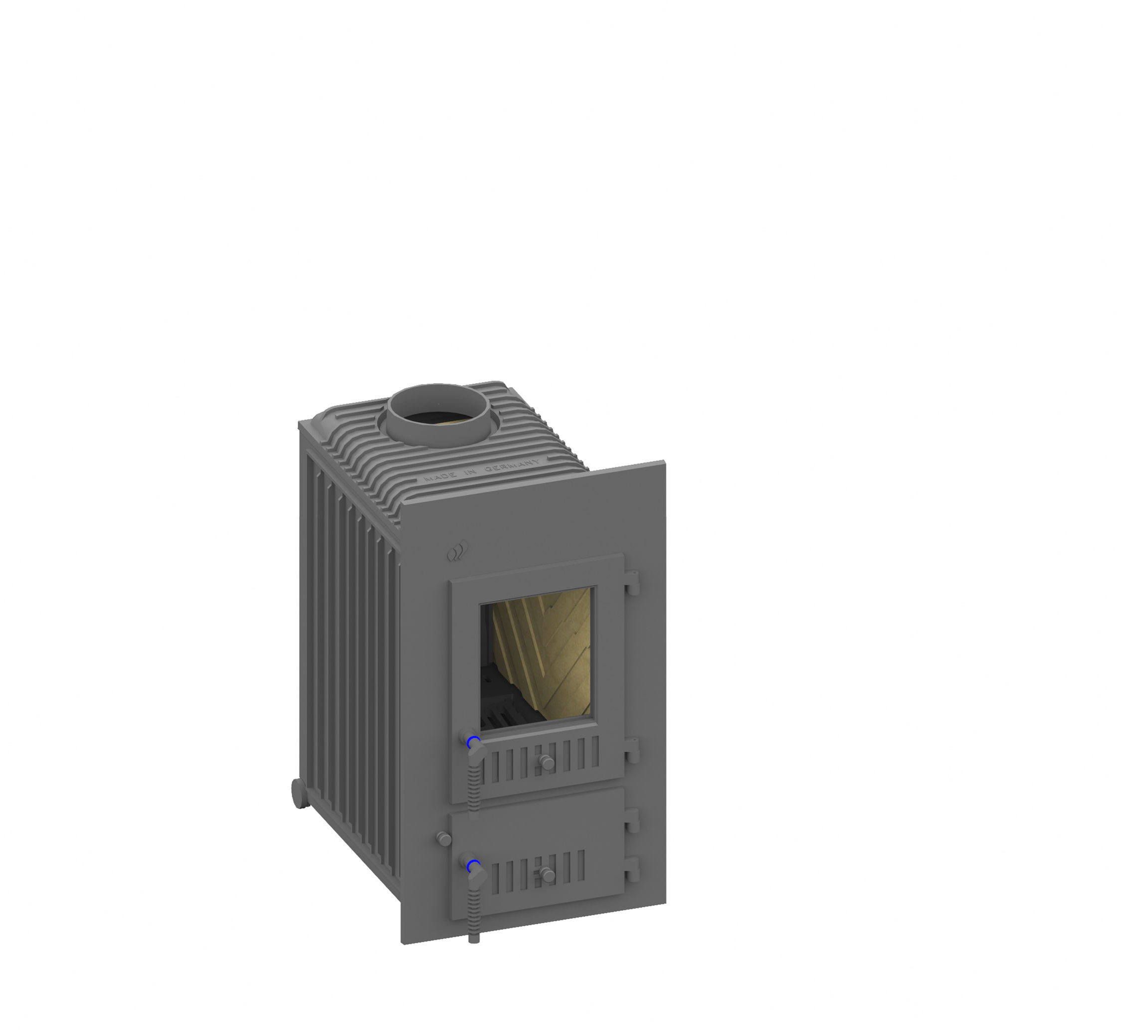 KAGO AUSTAUSCHPAKET SD 11 E MIT NACHHEIZKASTEN STAHL UND ZUBEHÖR EEK A+