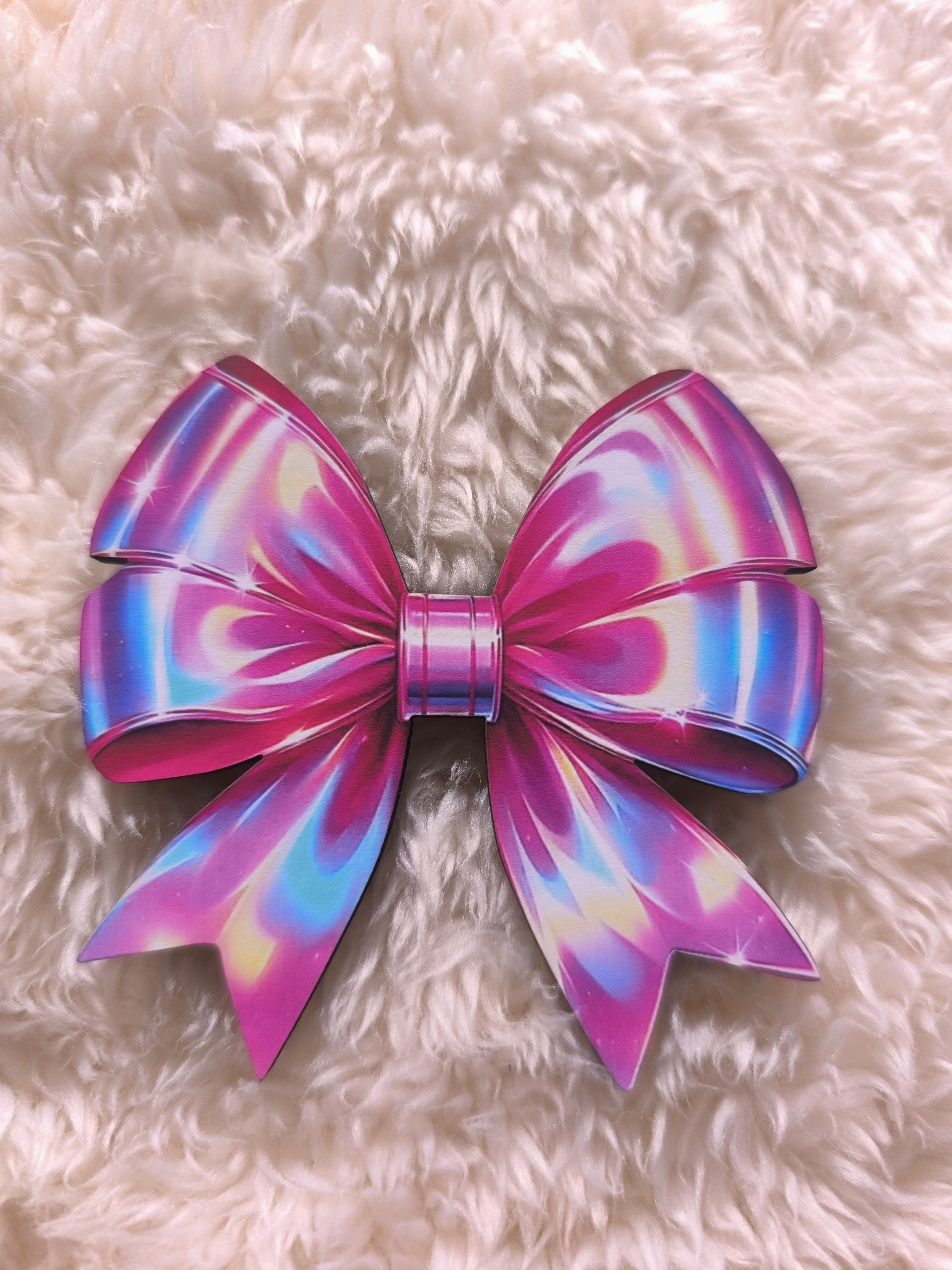 Zápich drevený ružová mašľa