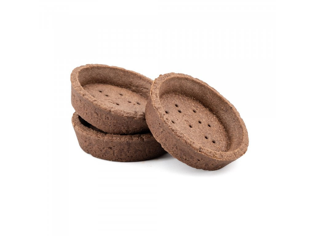Tartaletka okrúhla - kakaová; ø 74mm, 15ks / blister
