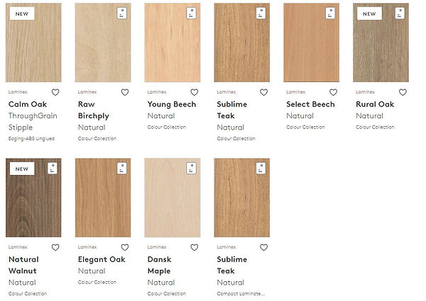 Carrington Dining Laminate Top Colours.JPG