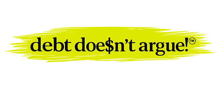 debt doesn't argue logo