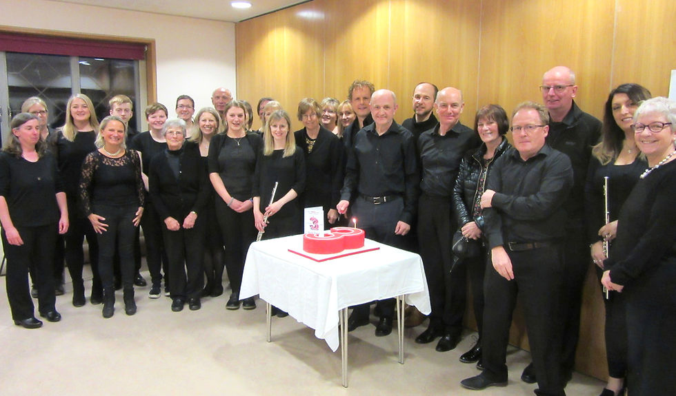 North Downs Community Orchestra celebrating third birthday with cake