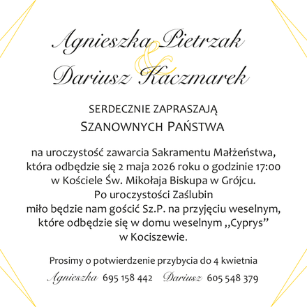 Zaproszenie Weselne - str 3