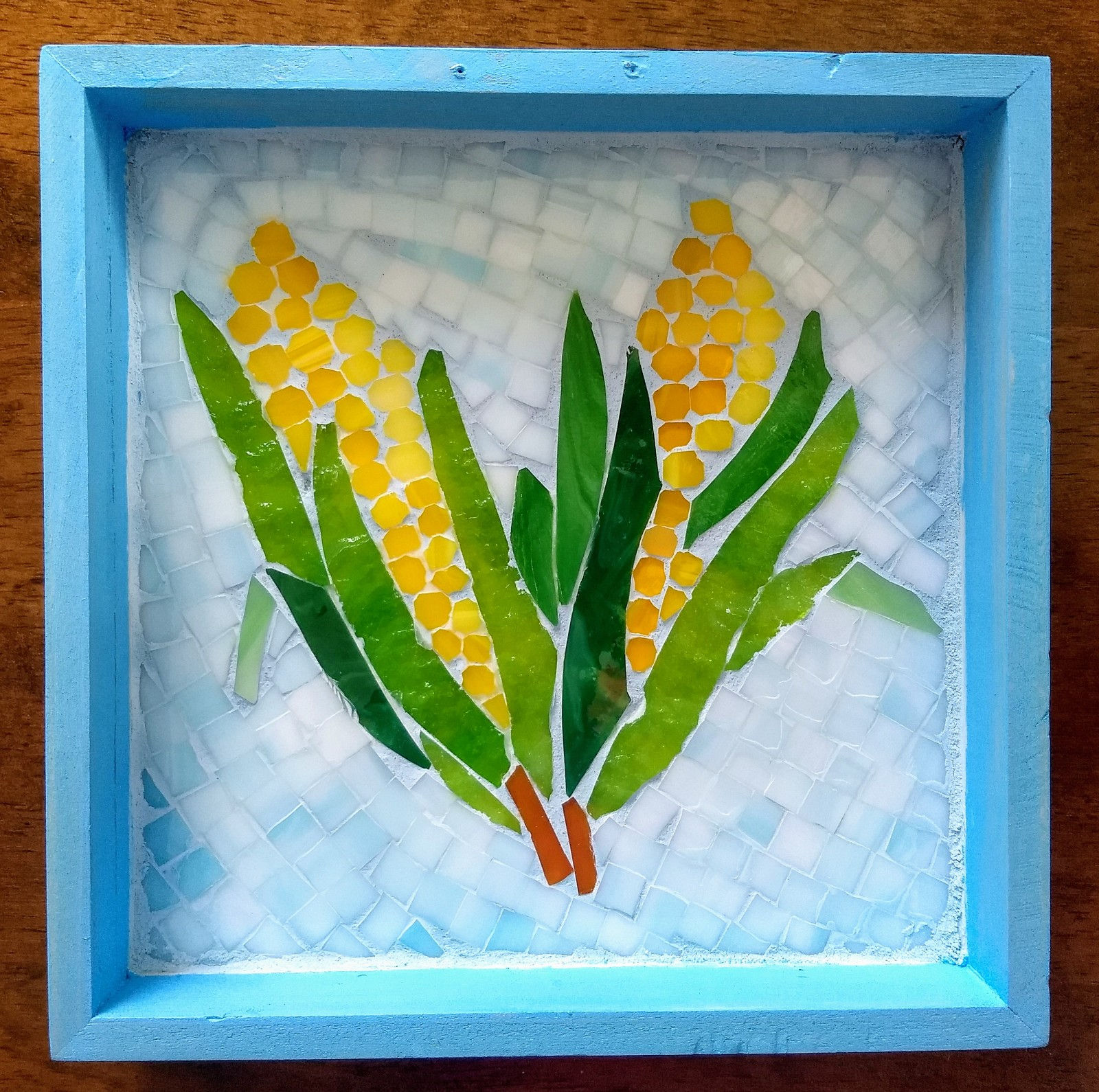 Corn mosaic tray