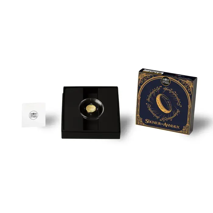 Miniature : Le Seigneur des Anneaux Monnaie de 500€ Or L'Anneau unique - Qualité BU Mil (dv)
