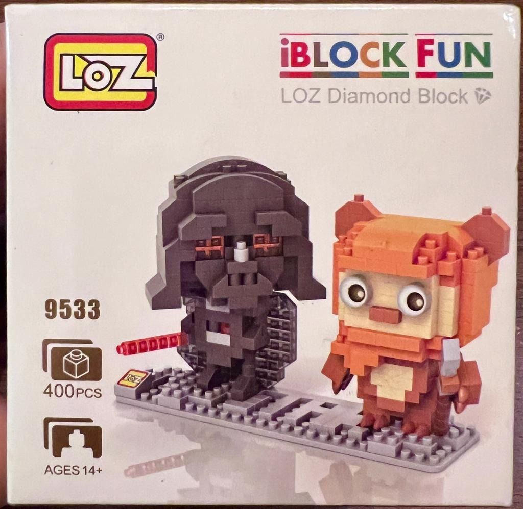 (dv) LOZ Diamond Blocks 9533 — Star Wars Darth Vader & Ewok / Wicket — micro/nan