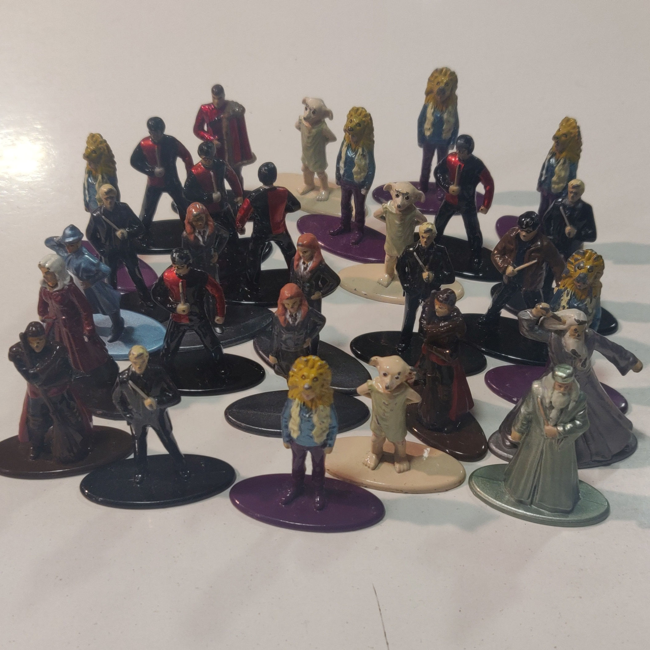harry potter - lot figurines metal