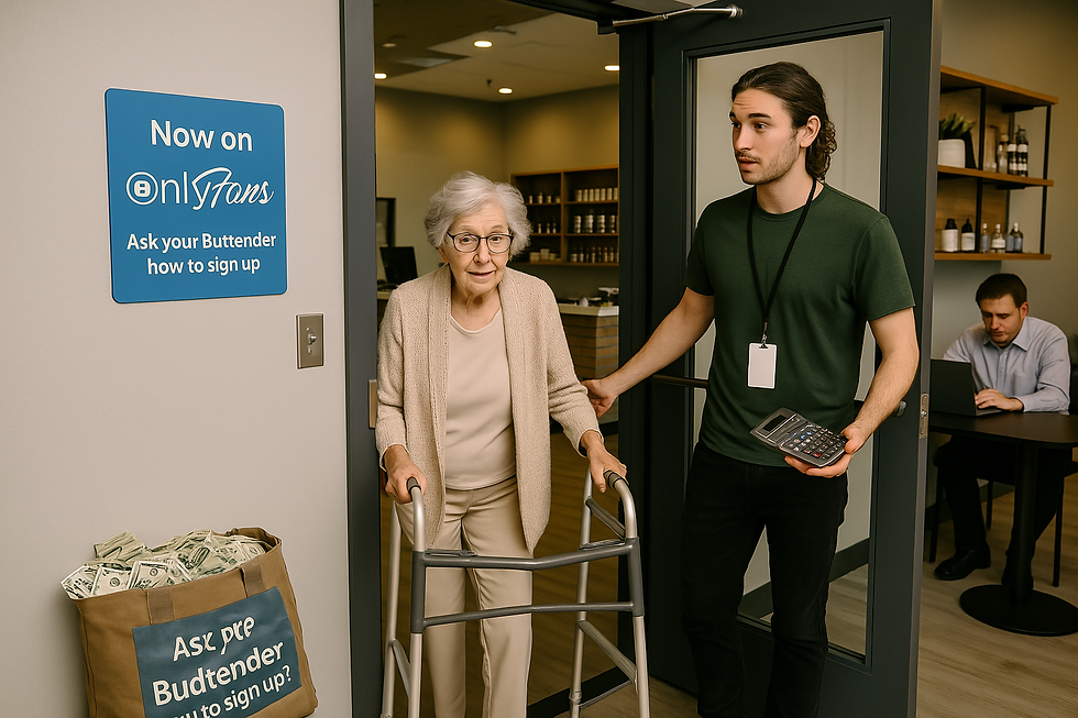 You’d be shocked how many dudes will give us their email just to see my terp pearls bounce.