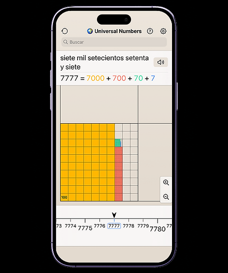 Universal Numbers iOS app for languages learners