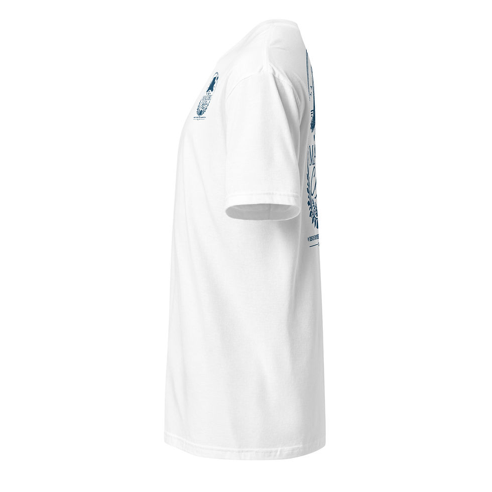 Thumbnail: Unisex Malibu Chateau Super Soft T-Shirt Navy Logo 