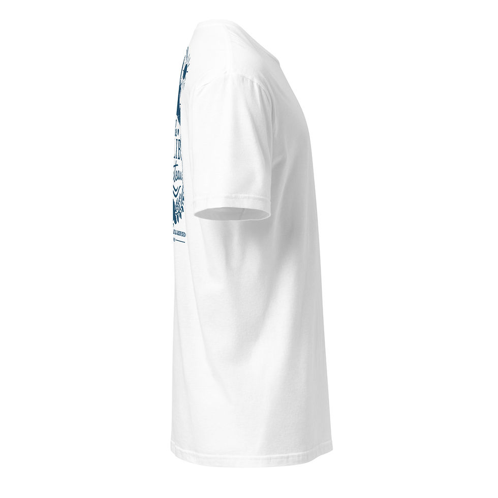 Thumbnail: Unisex Malibu Chateau Super Soft T-Shirt Navy Logo 