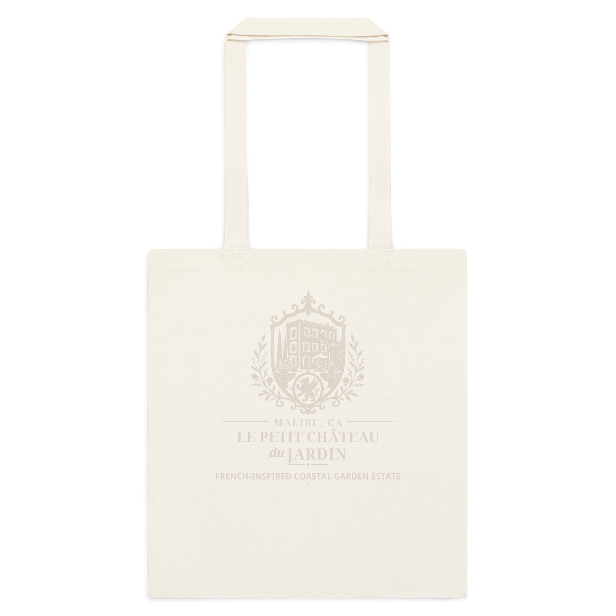 Le Petit Chateau & Malibu Chateau Dual Sided Cotton Tote Bag Sands Logos