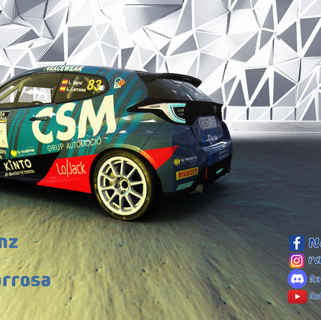 Skin Laia Sanz - Luka Larrosa (Toyota GR Yaris RZ N4) - Rally Sierra Morena 2025 🇪🇸
