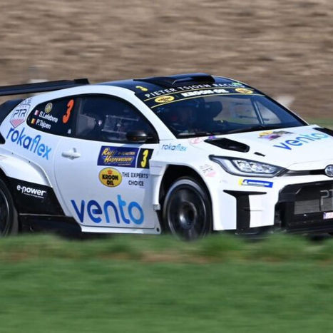 Stéphane Lefebvre celebrates his victory at the 2026 Rally van Haspengouw, leading the Belgian Rally Championship season opener in his Toyota GR Yaris Rally2. Top 10 results included Cédric Cherain, Jos Verstappen, and Maxime Potty.