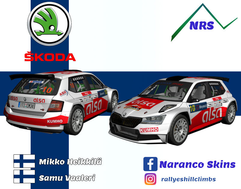 Corsa R5 Rally Skin RBR M.Heikkilä - S.Vaaleri (Škoda Fabia R5) 🇫🇮 - Rally Ciudad de ...