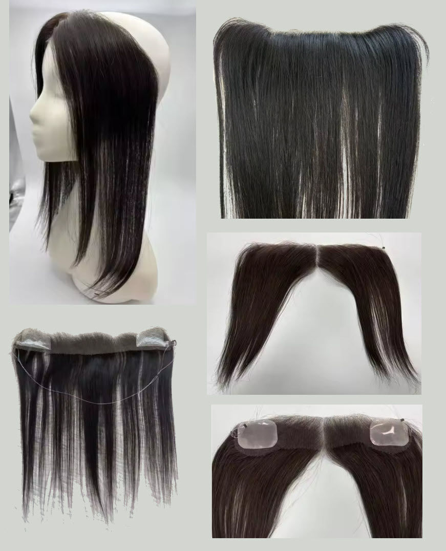 Swiss lace hairline halo topper