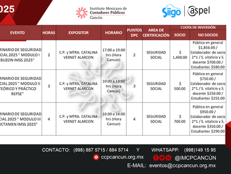 Agenda de Eventos Técnicos Julio 2025