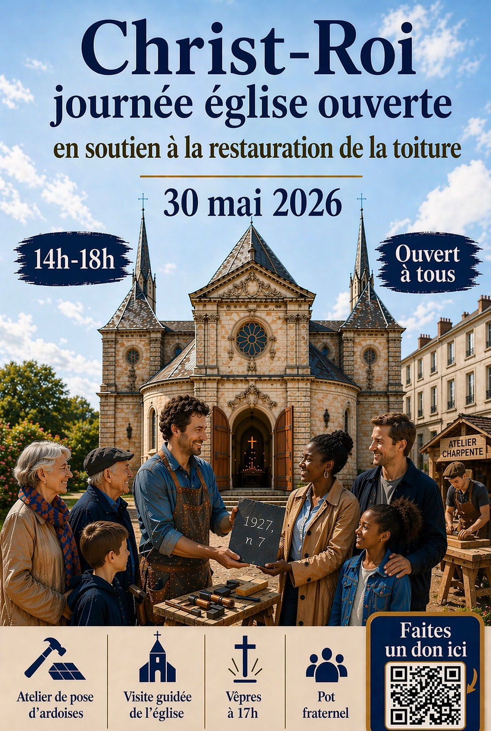 Journée église ouverte au Christ Roi le 30 mai !