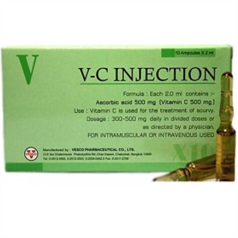 Thumbnail: VC Injection 500 MG 10 Ampoules of 2 ML