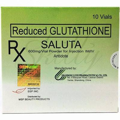saluta glutathione Glutathione Saluta 600mg skin whitening injection