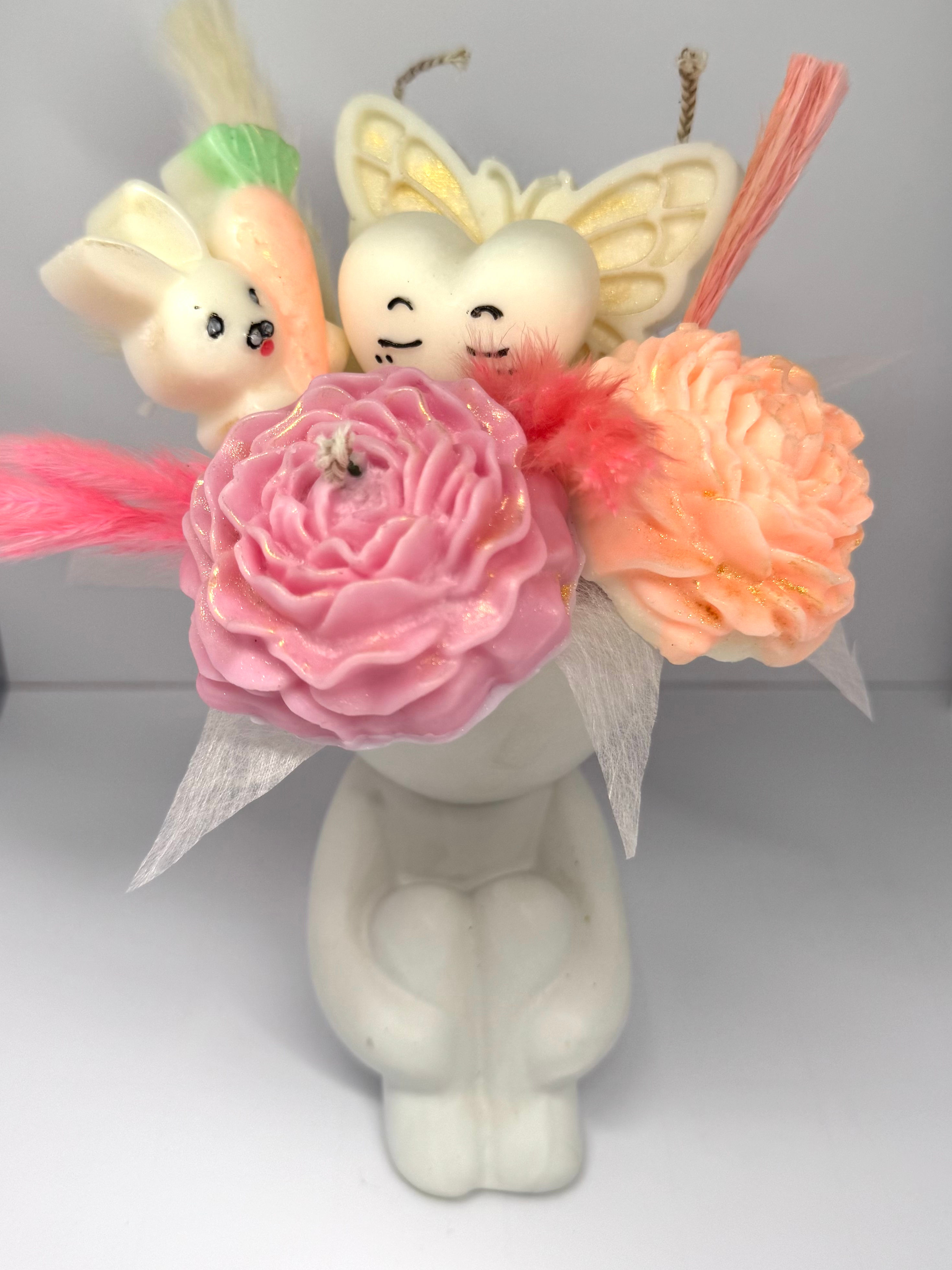 Floral Wax Melt Candle Bouquet Gift