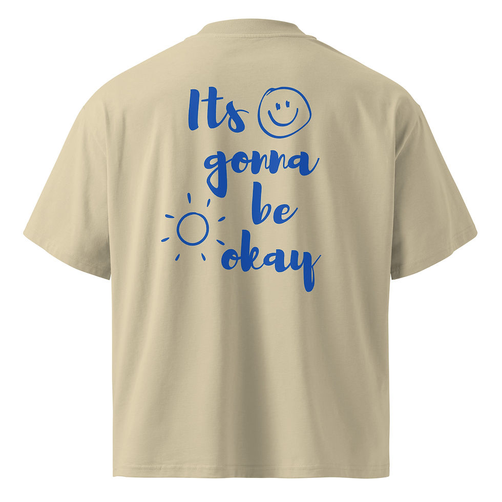 Miniaturbild: Oversized T-Shirt Up to you - Its gonna be okay