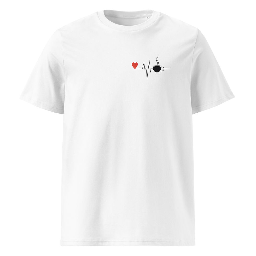 T-Shirt Herzschlag Kaffee