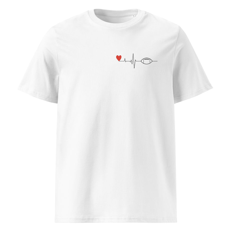 T-Shirt Herzschlag Football 2