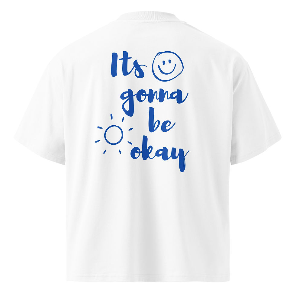 Miniaturbild: Oversized T-Shirt Up to you - Its gonna be okay