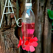 Bebedouro caseiro para beija-flor