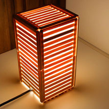 Luminária com palitos de picolé