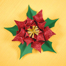 Flor de Natal de EVA ou papel