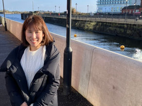 科学館のあるベイエリアにいるゆかり様