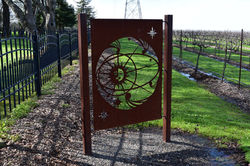 sun yard art (rusted)