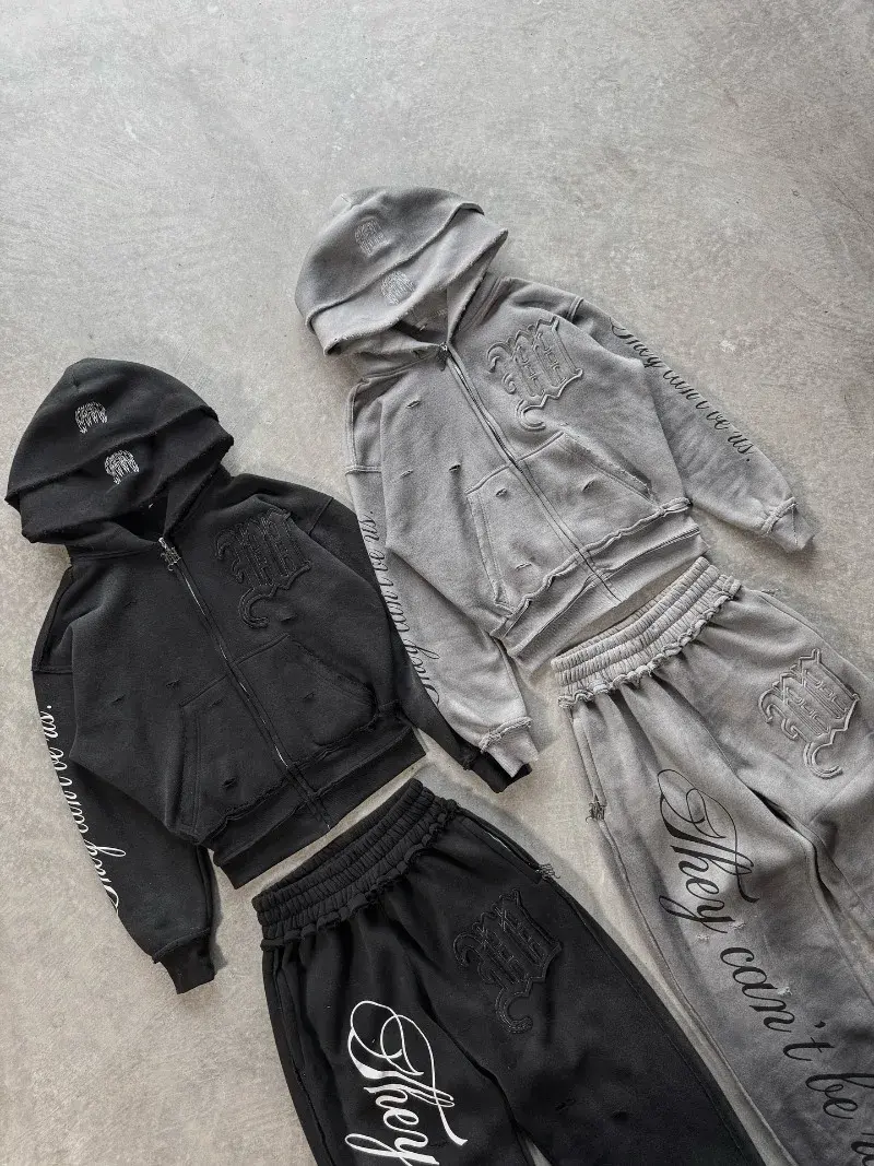 Thumbnail: Double Hooded with Baggy Sweatpants Tracksuit