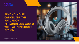 AI headphones isolating a voice in a cafe