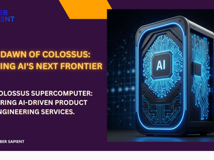 Futuristic depiction of xAI's Colossus AI supercomputer with glowing circuits.