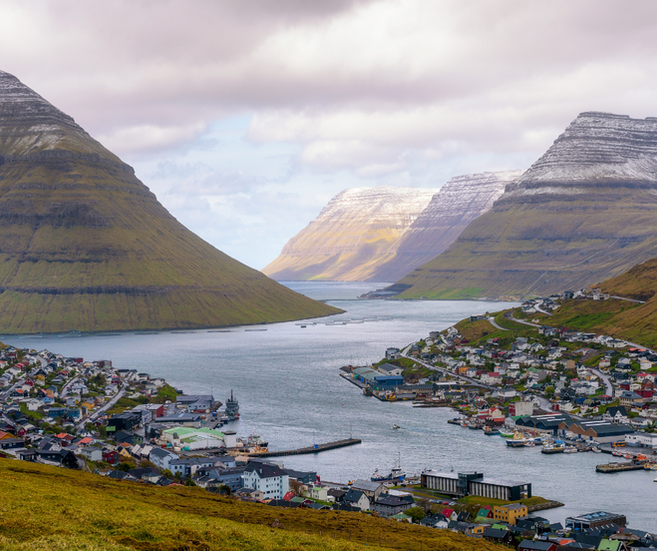 village des îles Féréo au Danemark