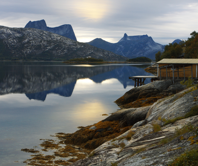 paysages dans les îles Lofoten en Norvège
