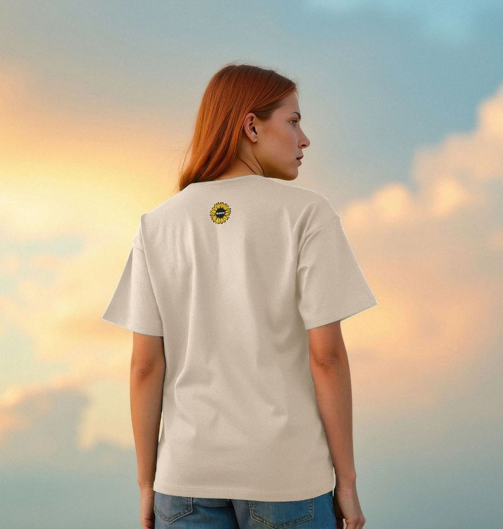 Thumbnail: BLOOM Sunflower Organic Cotton Womens Tee - Candy Marx